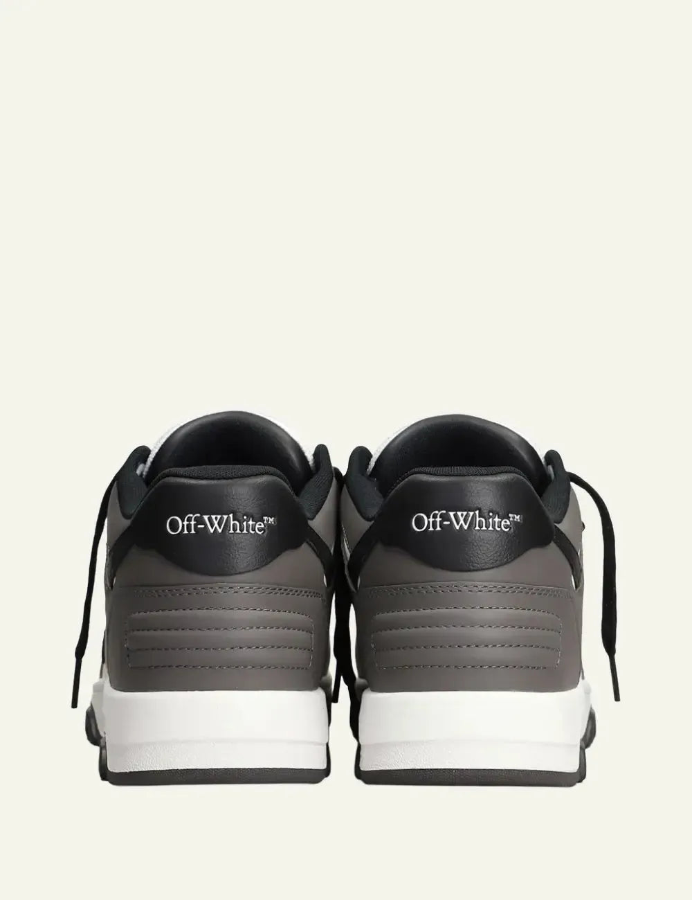 OFF WHITE OUT OF OFFICE CALF LEATHER DARK GREY