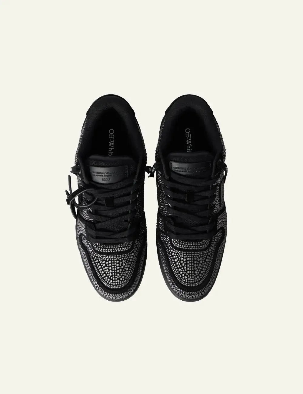 OFF WHITE OUT OF OFFICE STRASS BLACK
