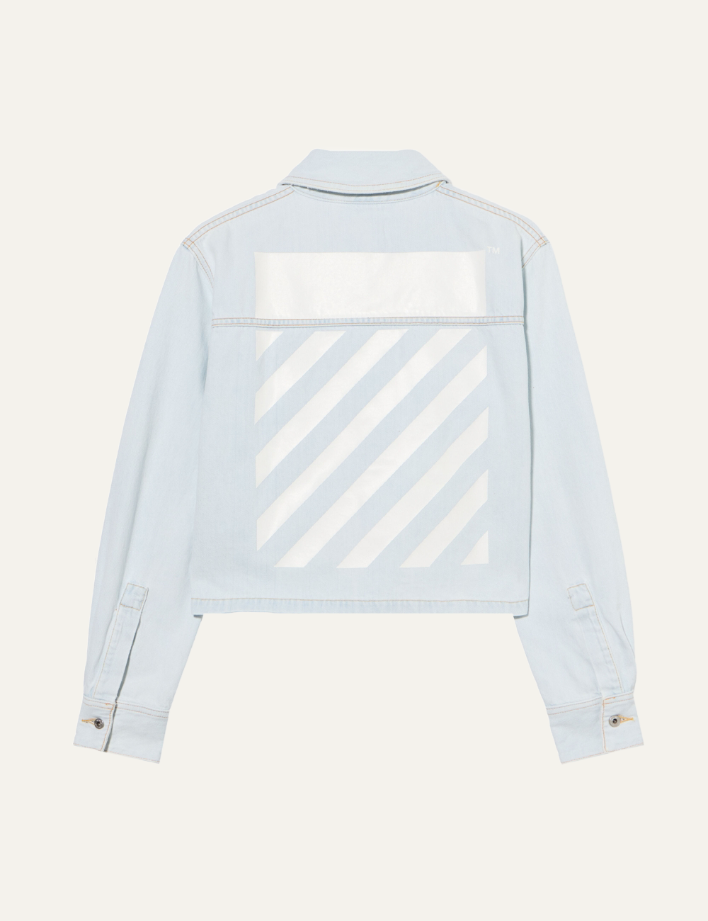 OFF WHITE DIAG L/S DENIM PAJAMA SHIRT