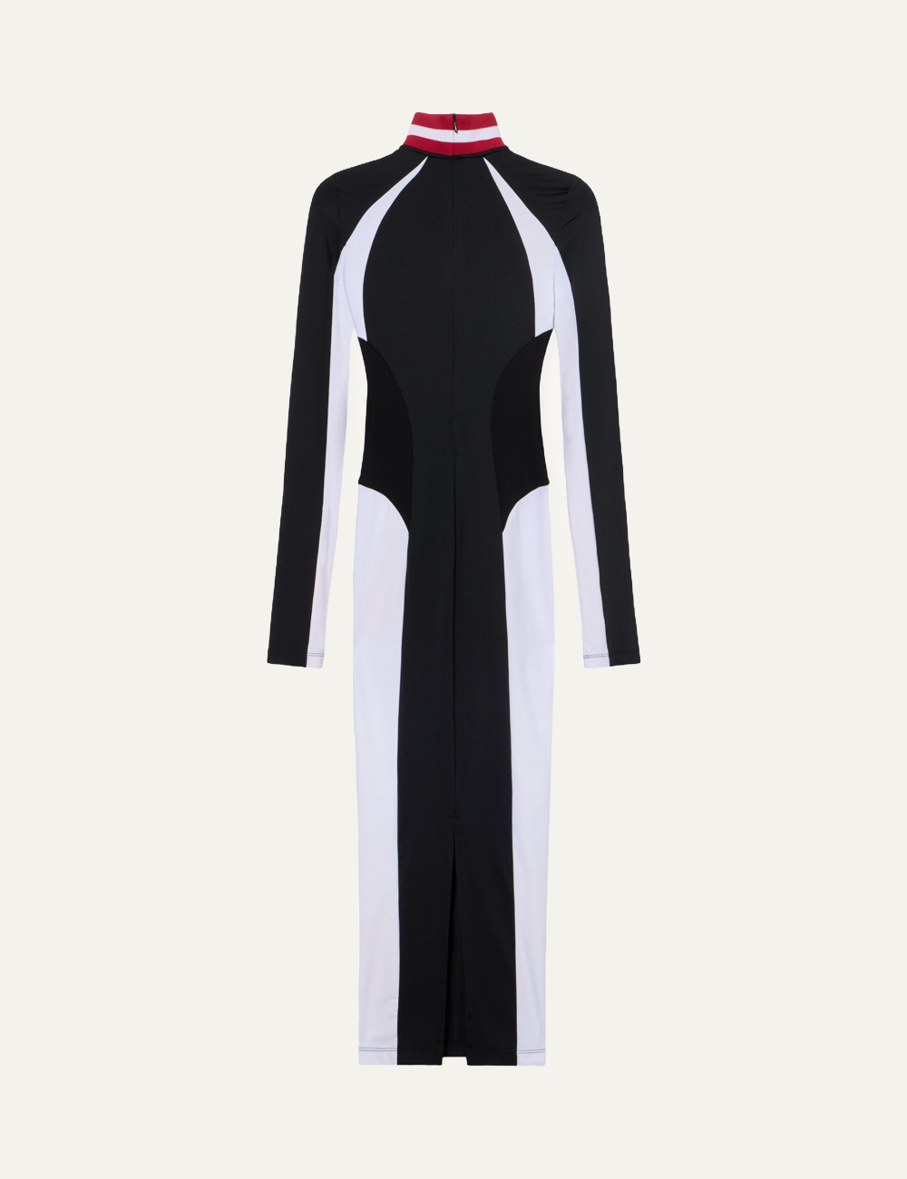 OFF WHITE TECH JER SERENA MIDI DRESS