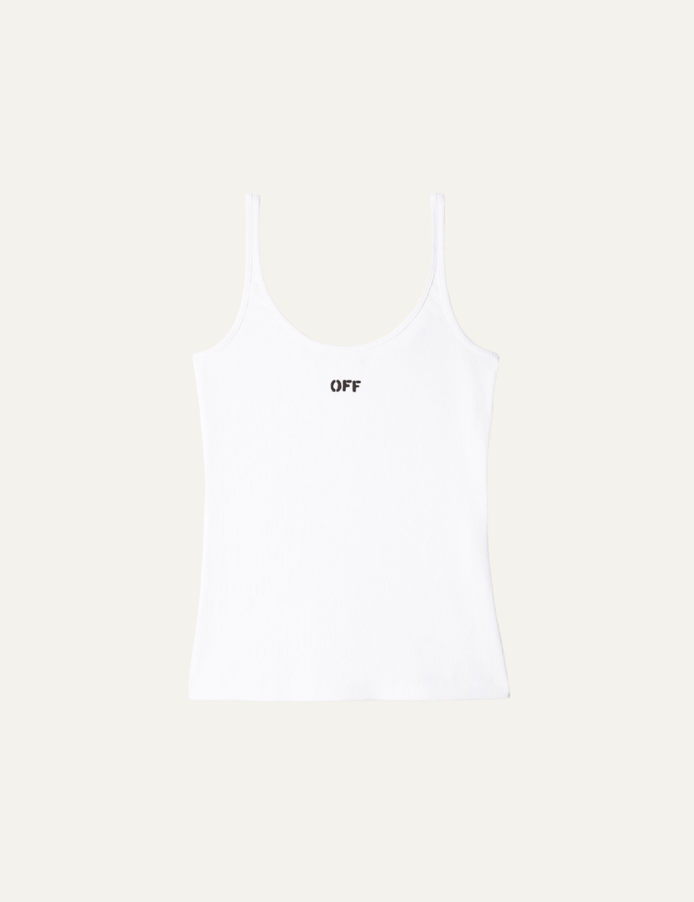 OFF WHITE OFF STAMP RIB TANK TOP WHITE