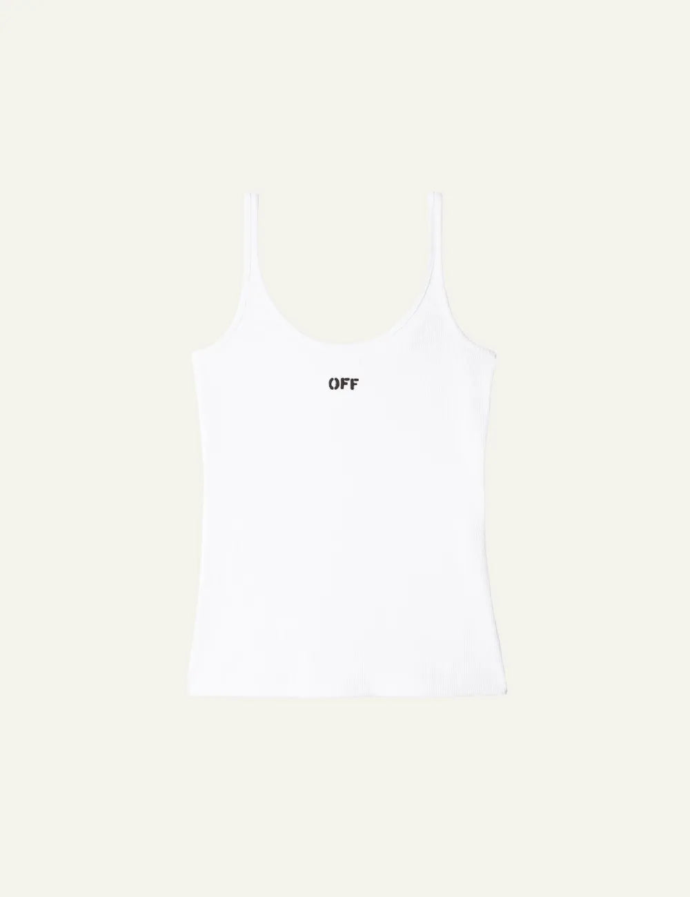 OFF WHITE OFF STAMP RIB TANK TOP WHITE