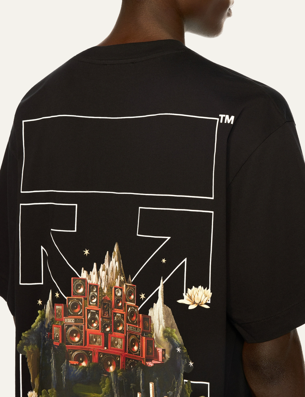 OFF WHITE LANDSCAPE ARROW SKATE S/S TEE