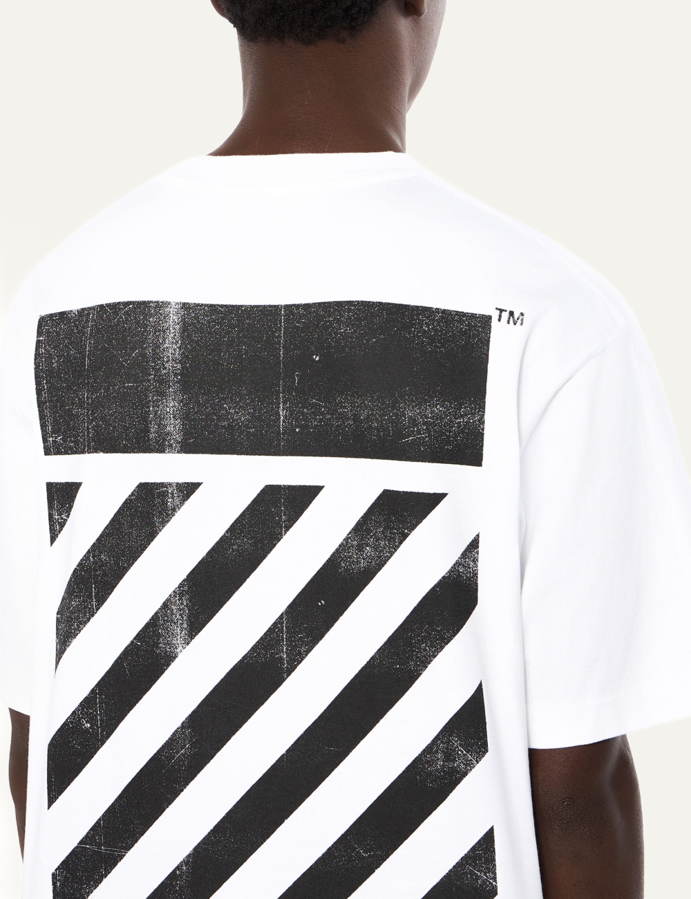 OFF WHITE BIG OFF DIAG SKATE S/S TEE