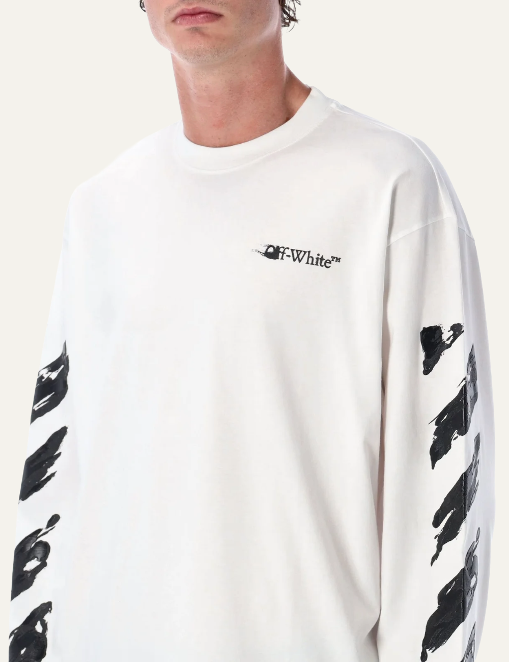 OFF WHITE INK ARROW 90S SKATE L/S TEE WHITE