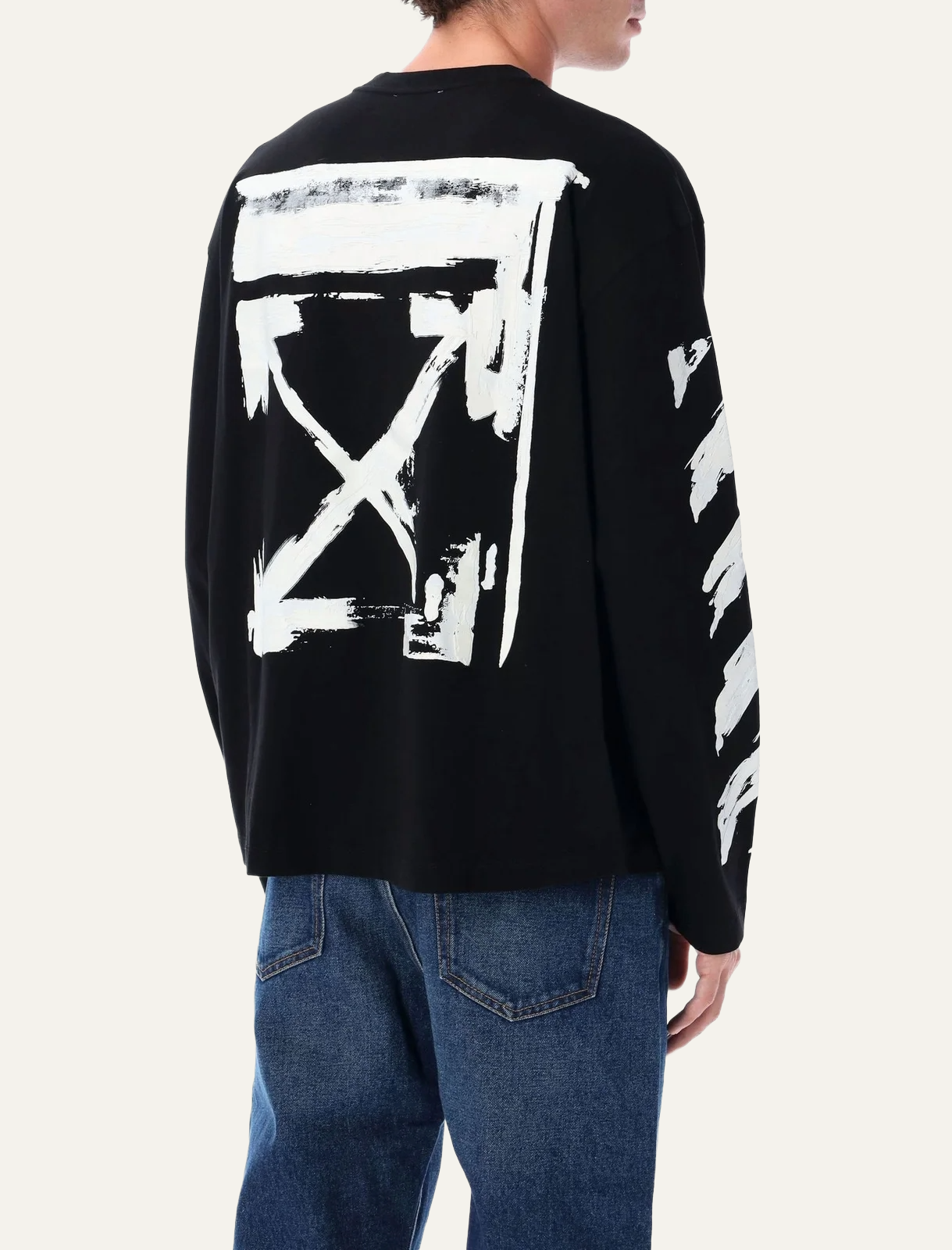 OFF WHITE INK ARROW 90S SKATE L/S TEE BLACK