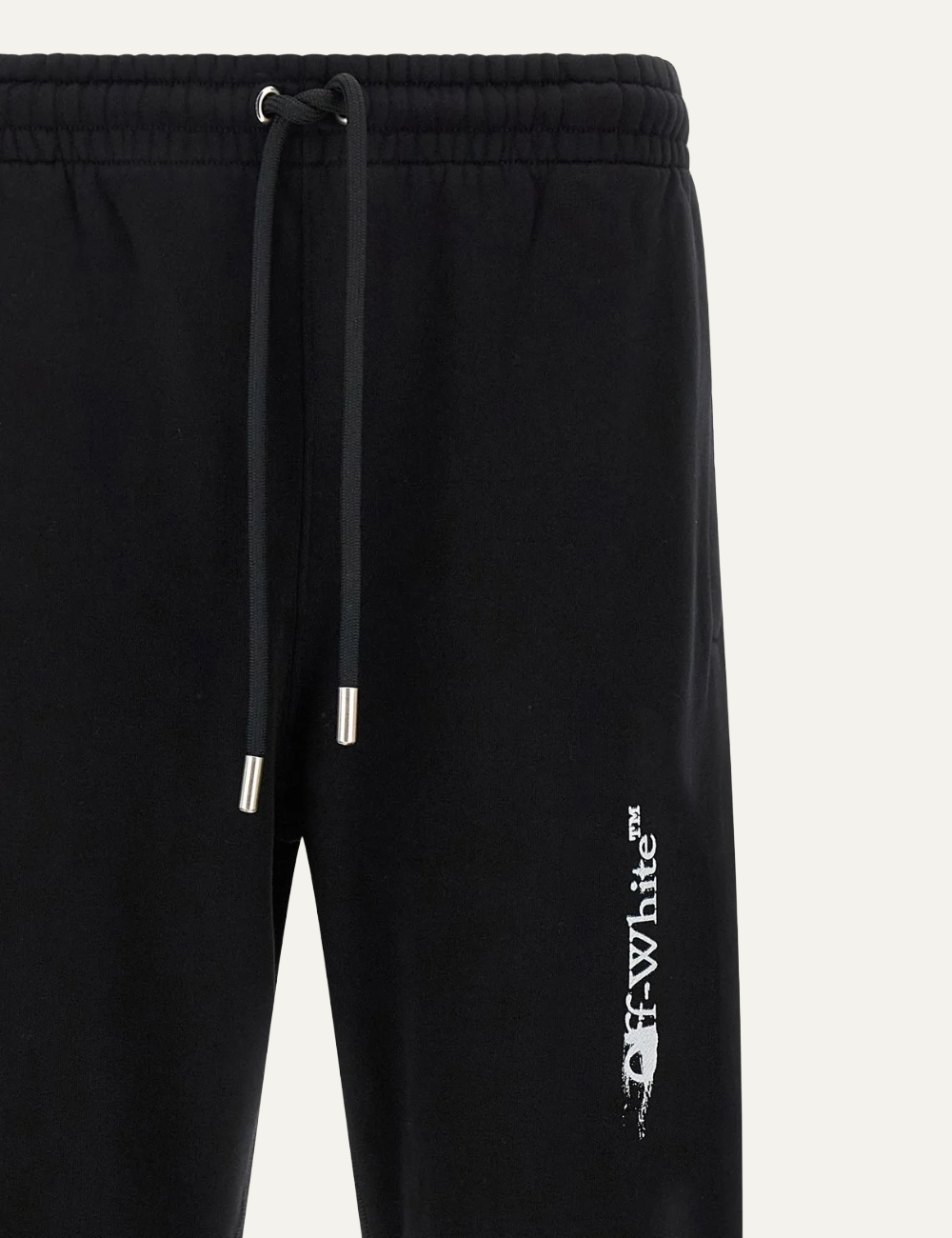 OFF WHITE INK ARROW CUFFED SWEATPANTS BLACK