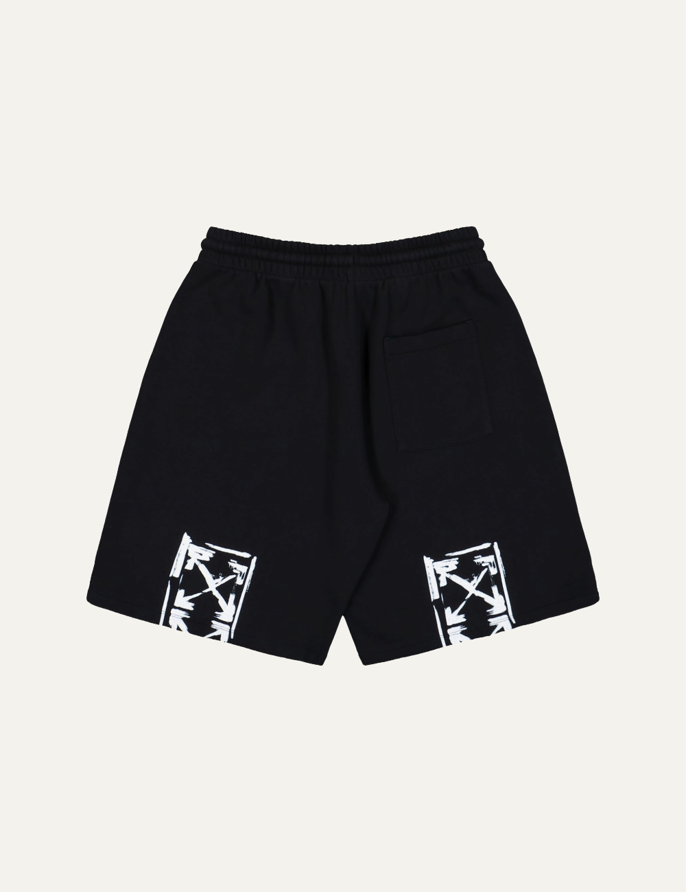 OFF WHITE INK ARROW SKATE SWEATSHORTS BLACK