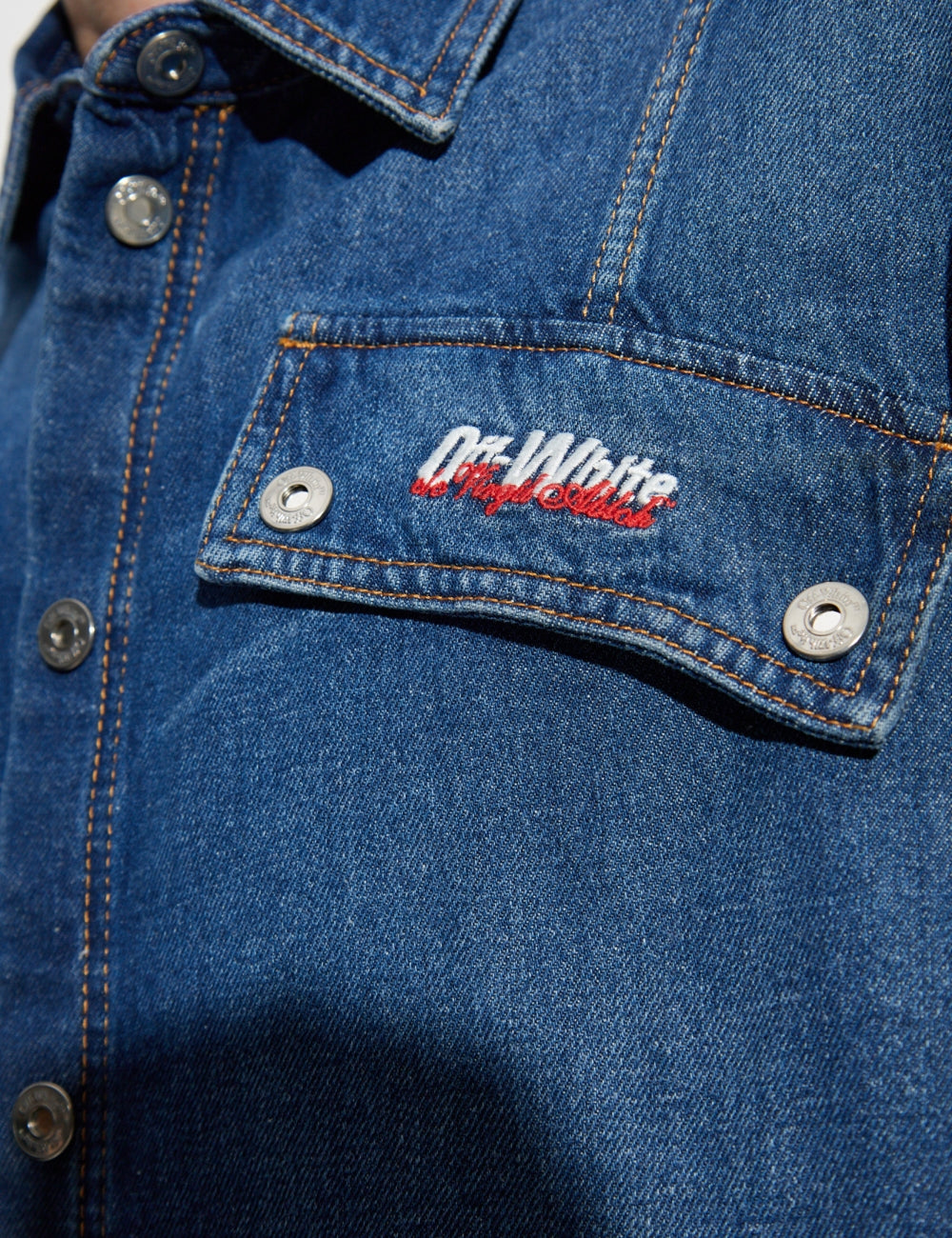 OFF WHITE SPRAY DIAG DEN MILIT SHIRT