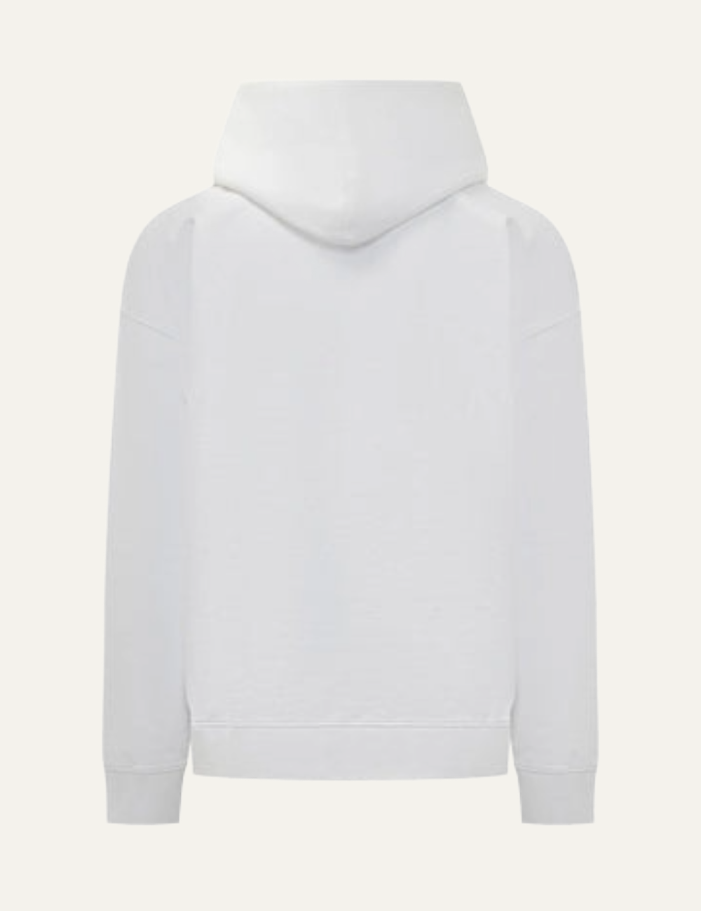 OFF WHITE STATEMENT SKATE HOODIE WITH LOGO PRINT WHITE