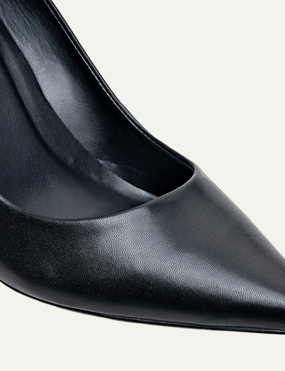 CARRANO BLACK CLASSIC LEATHER HEELS