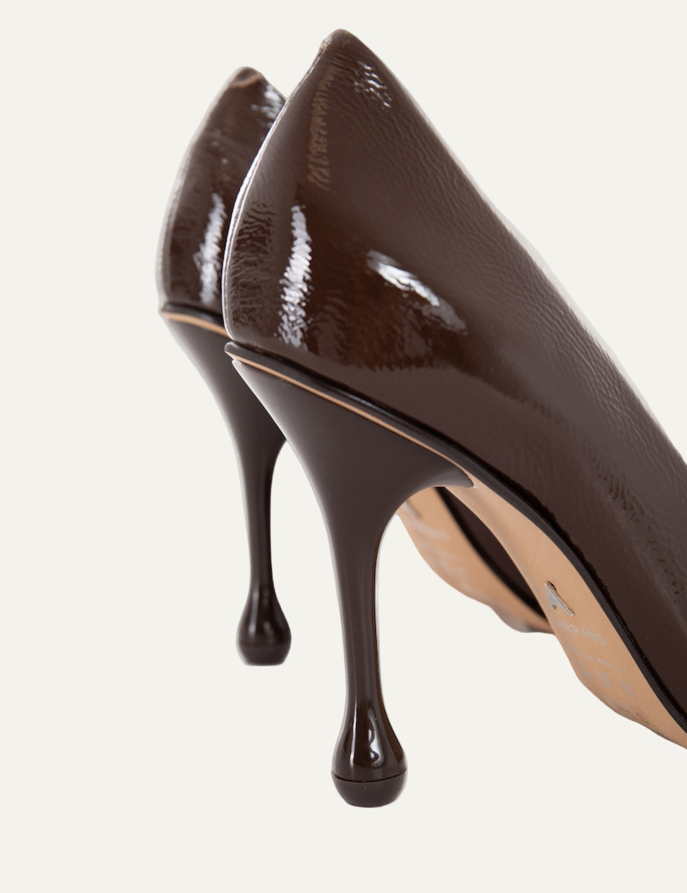 CARRANO LEATHER BROWN HEELS