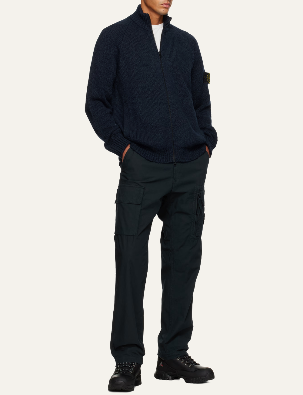 STONE ISLAND CARDIGAN NAVY