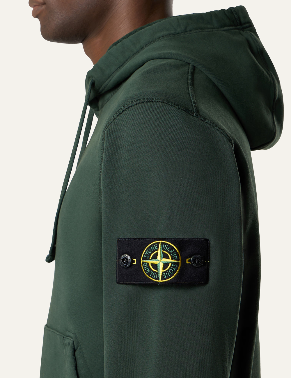 STONE ISLAND HOODIE SWEATER JUNIPER