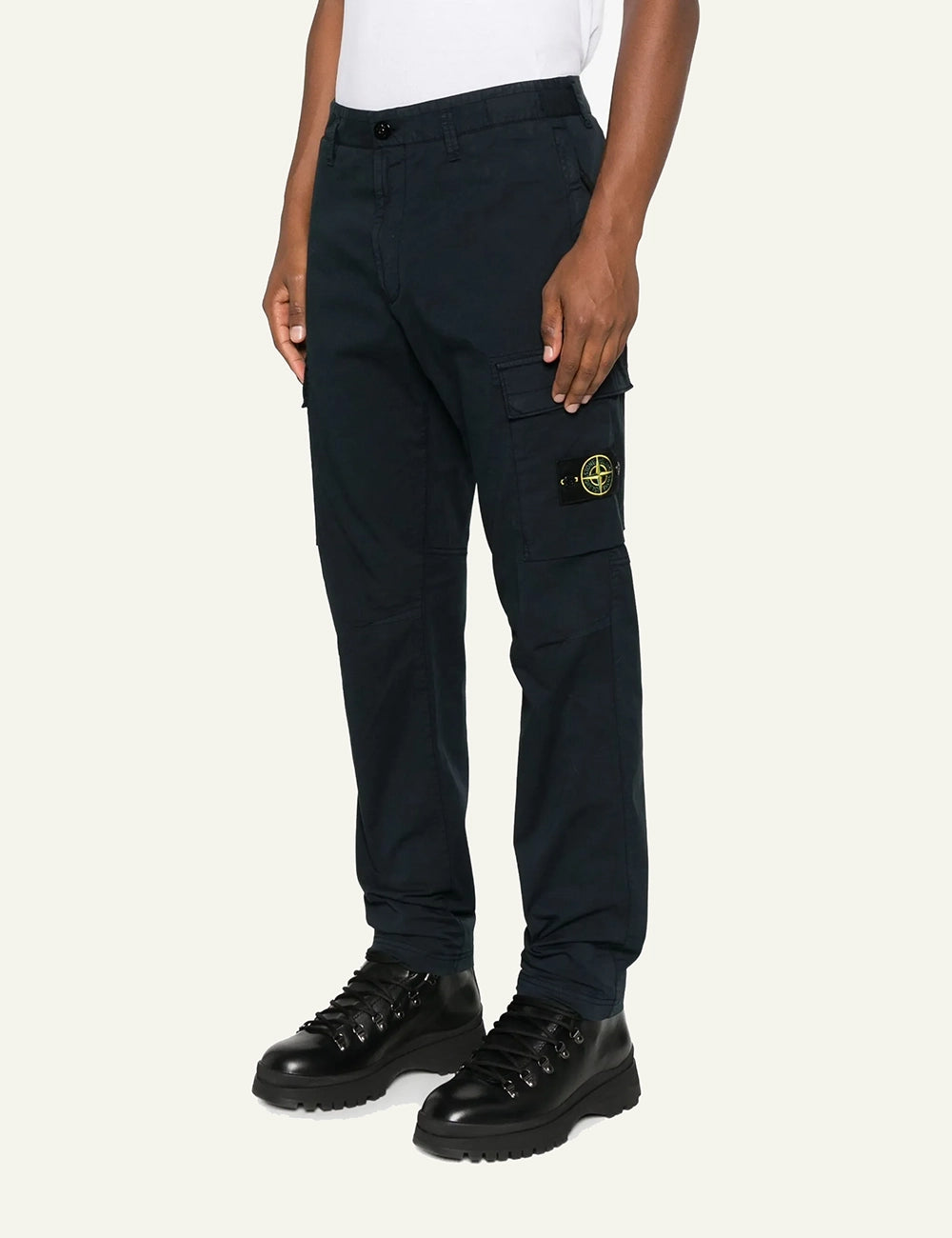 STONE ISLAND TROUSERS BLACK