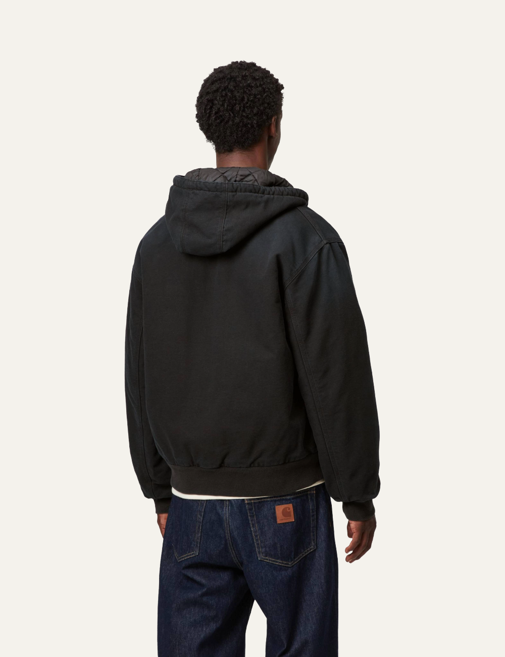 CARHARTT WIP OG ACTIVE JACKET BLACK STONE CANVAS