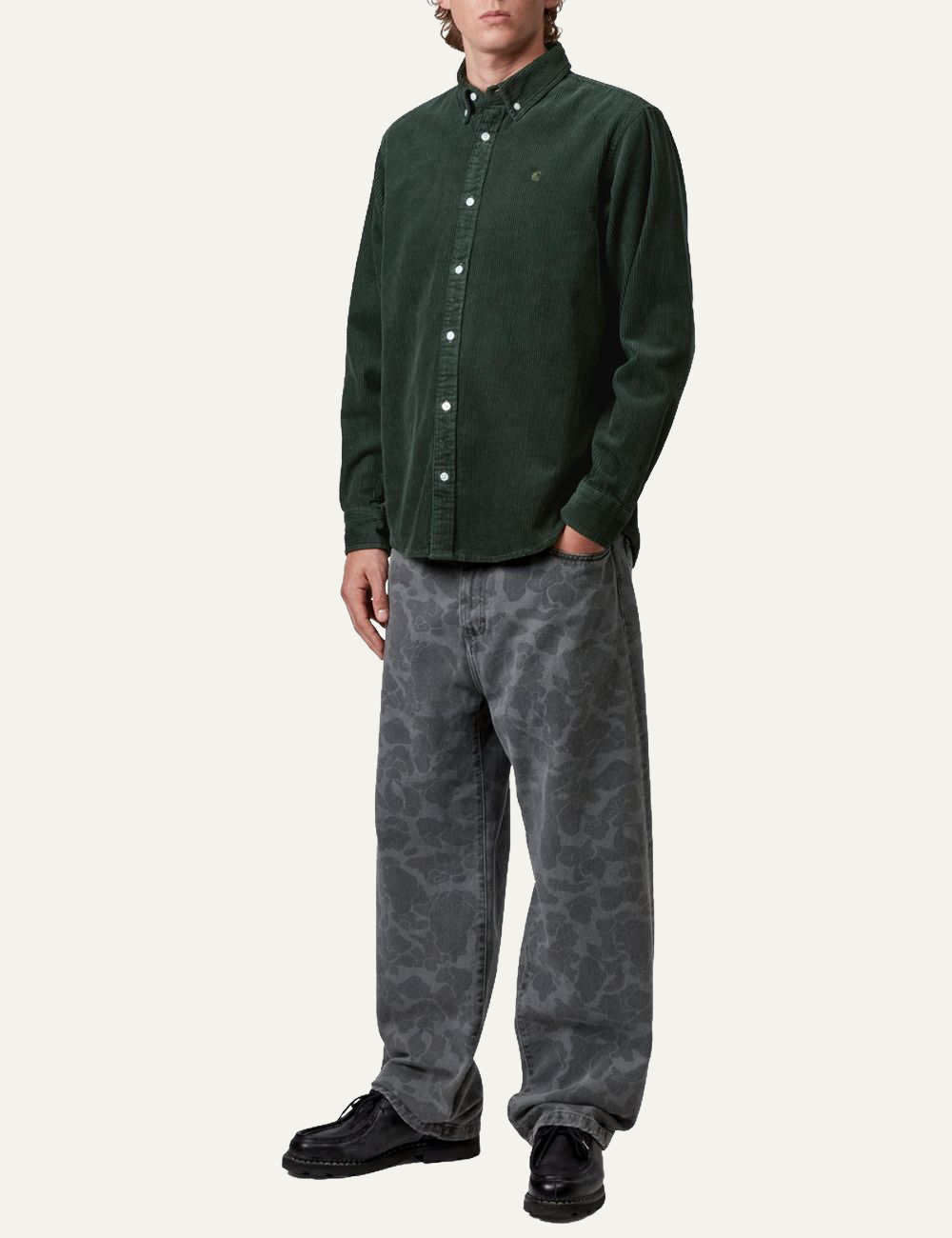 CARHARTT WIP L/S MADISON CORD SHIRT SYCAMORE TREE