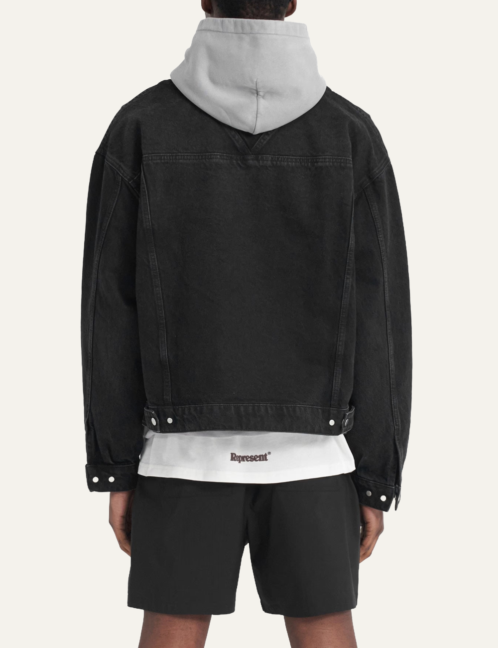 REPRESENT R4 DENIM JACKET BLACK