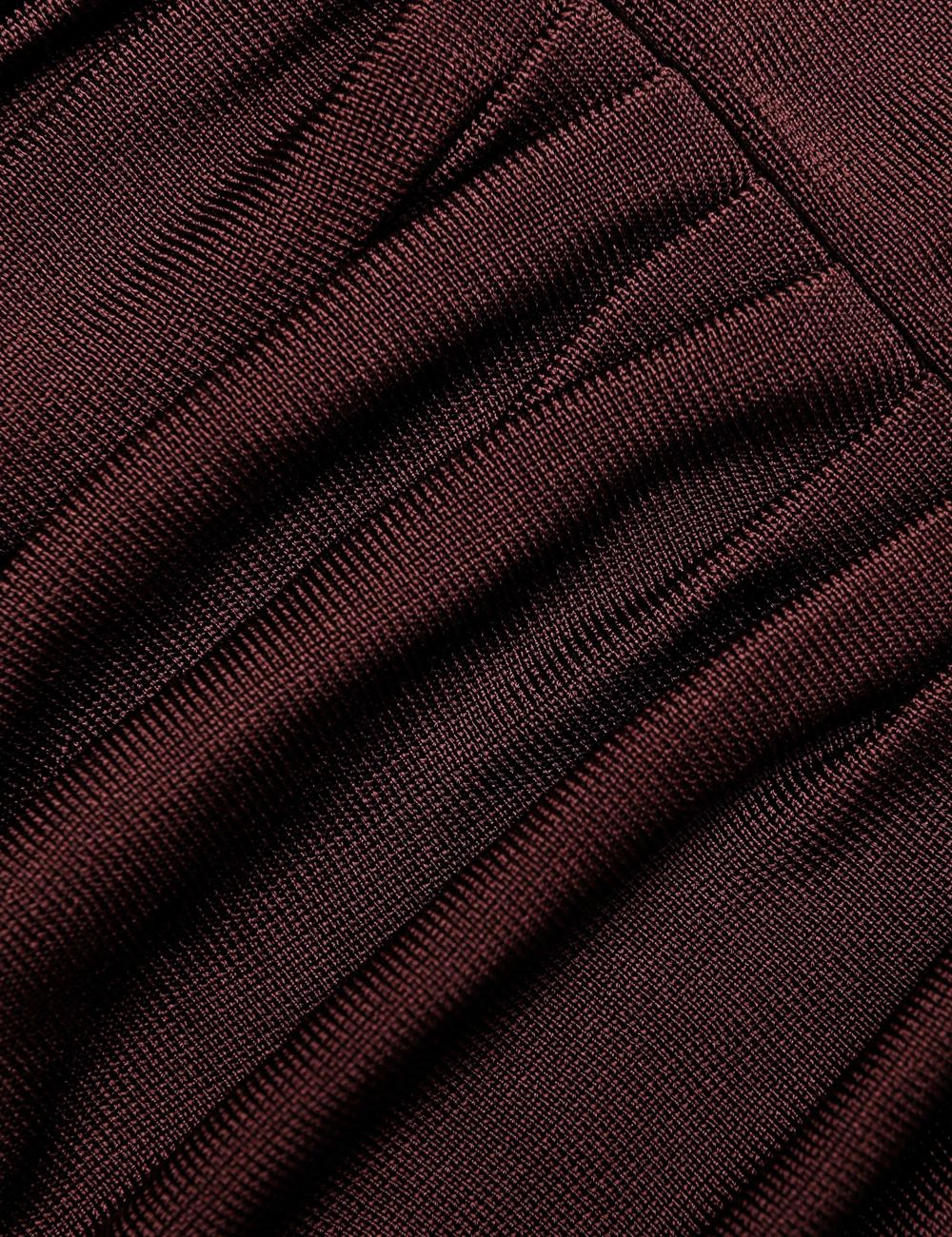 SELF-PORTRAIT KNIT MIDI DRESS BROWN