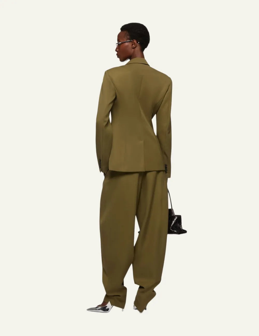 THE ATTICO LONG PANT MILITARY GREEN