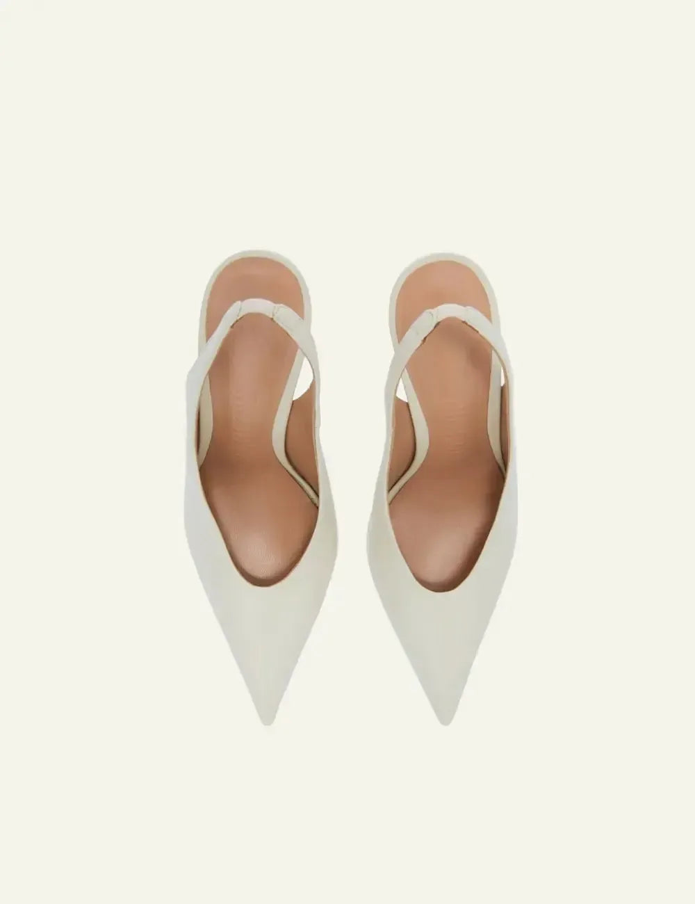 THE ATTICO 'VIPER' SLINGBACK WHITE