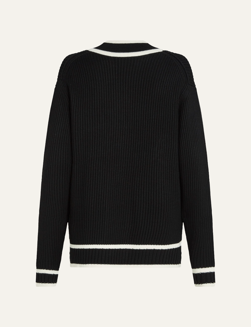 KARL LAGERFELD SOUTACHE AUTOGRAPH CARDIGAN