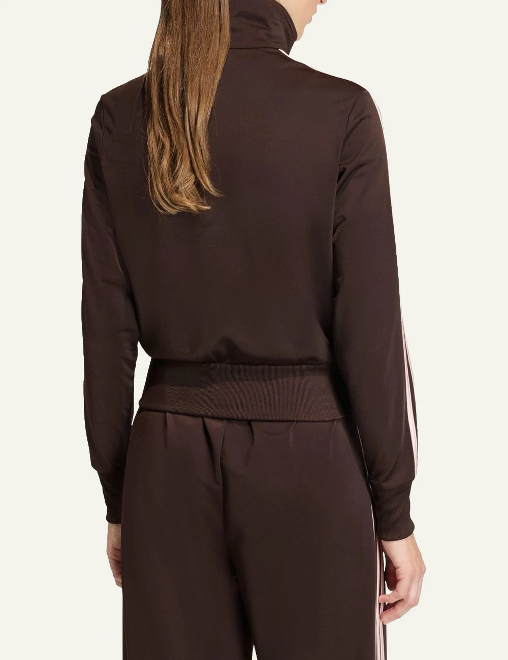 Adidas Originals KC6572 Firebird track top aurora coffee sandy pink back view