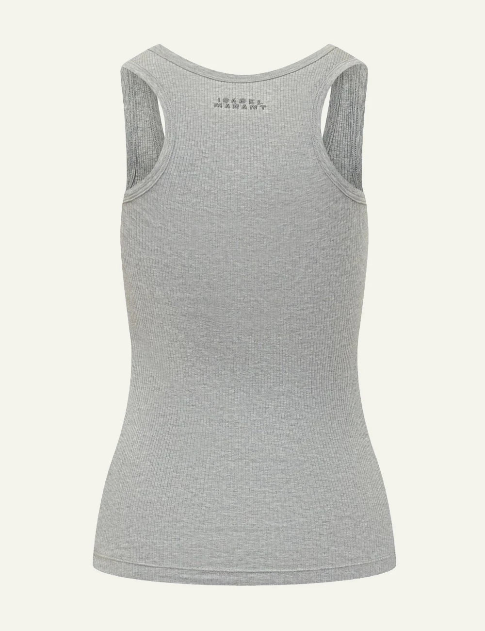Isabel Marant grey rib sleeveless top back view