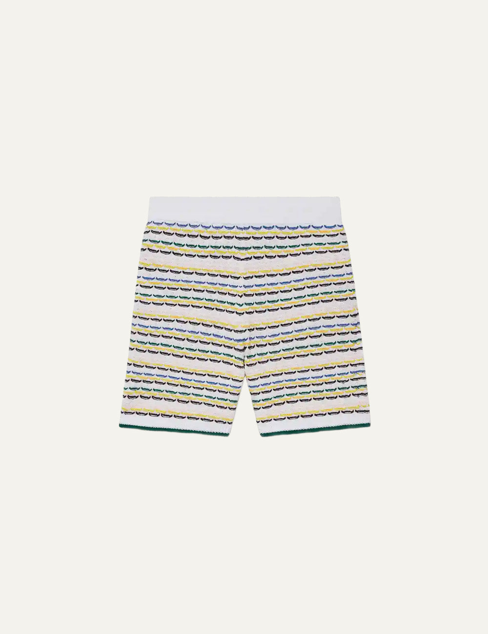 Λεπτομέρεια Casablanca diamond logo patch σε knit cotton shorts
