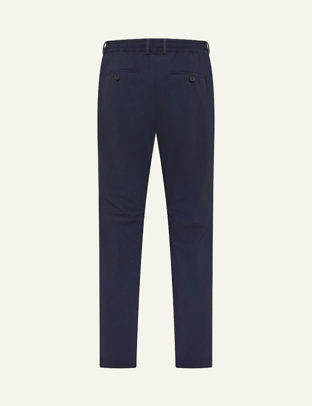Cruna Mitte navy technical trousers back view