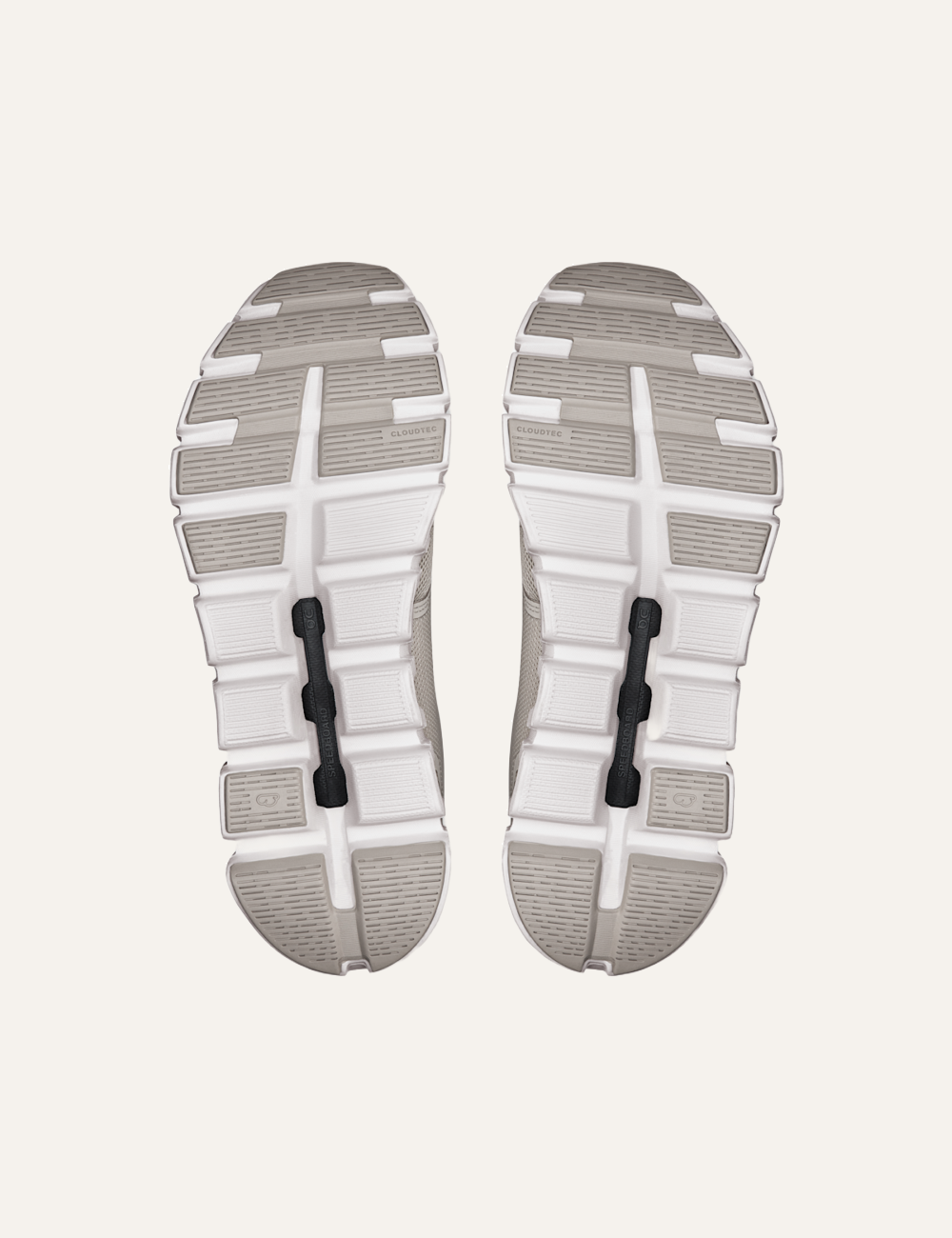 On Cloud sneakers light beige outsole CloudTec detail