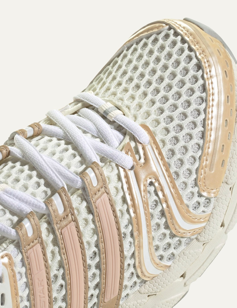 adidas Adistar Control 5 white sneakers mesh detail και overlays