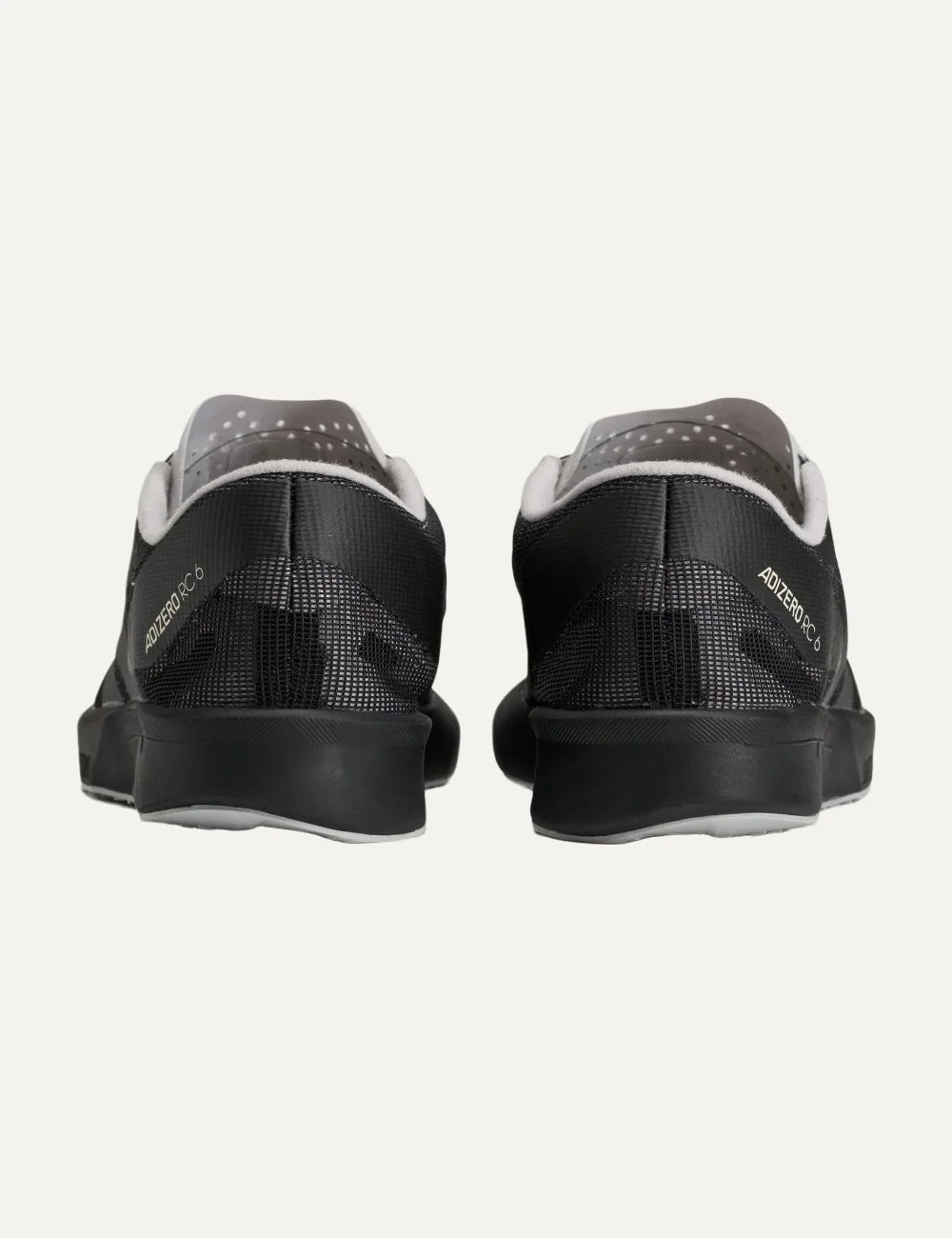 Y-3 men's black textile sneakers with light grey details back
