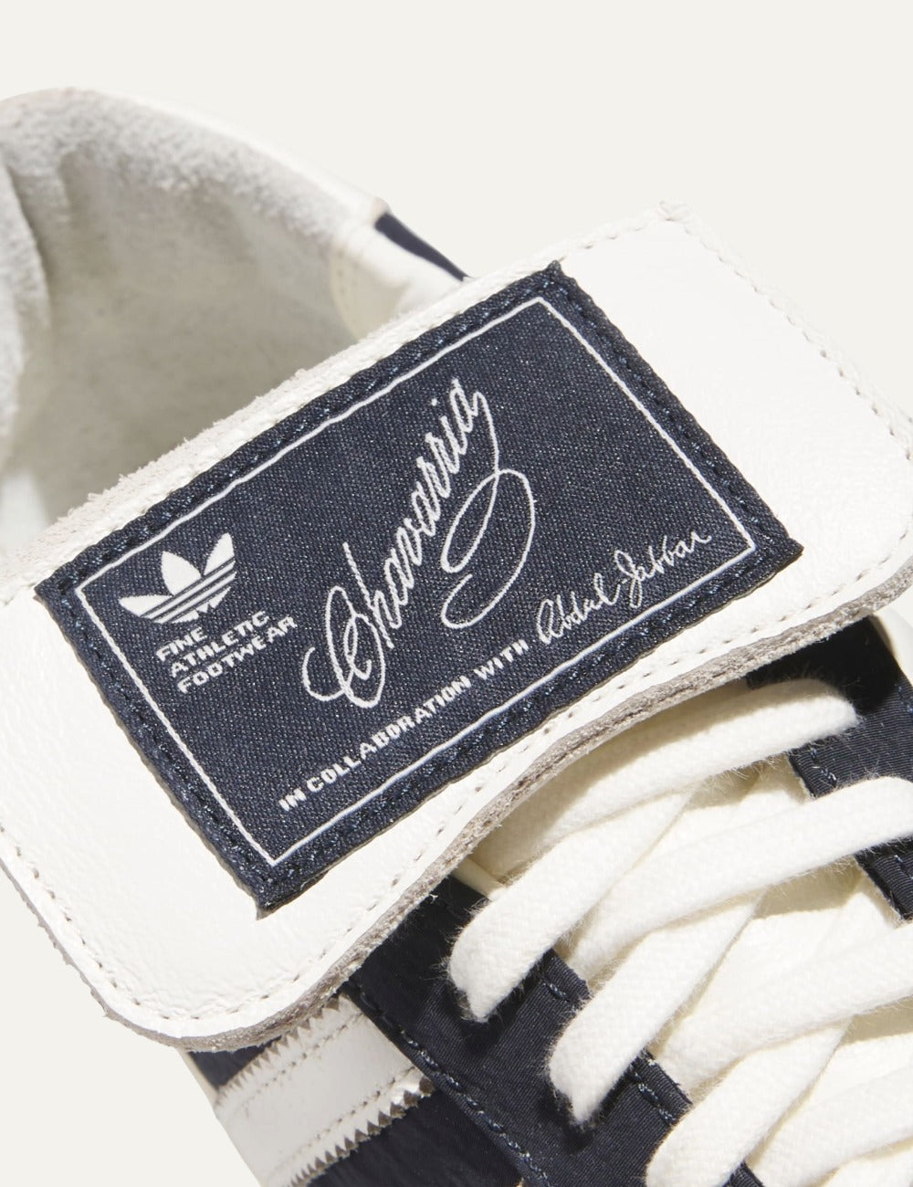 adidas Originals x Willy Chavarria Jabbar Low men sneakers Legend Ink details tongue view
