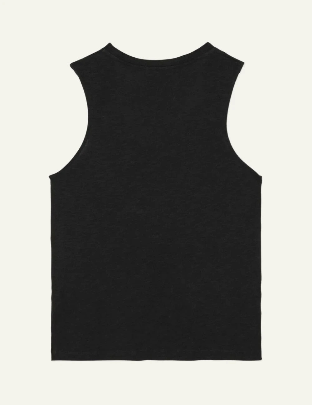 american vintage grey tank top scoop neck sleeveless back flat view