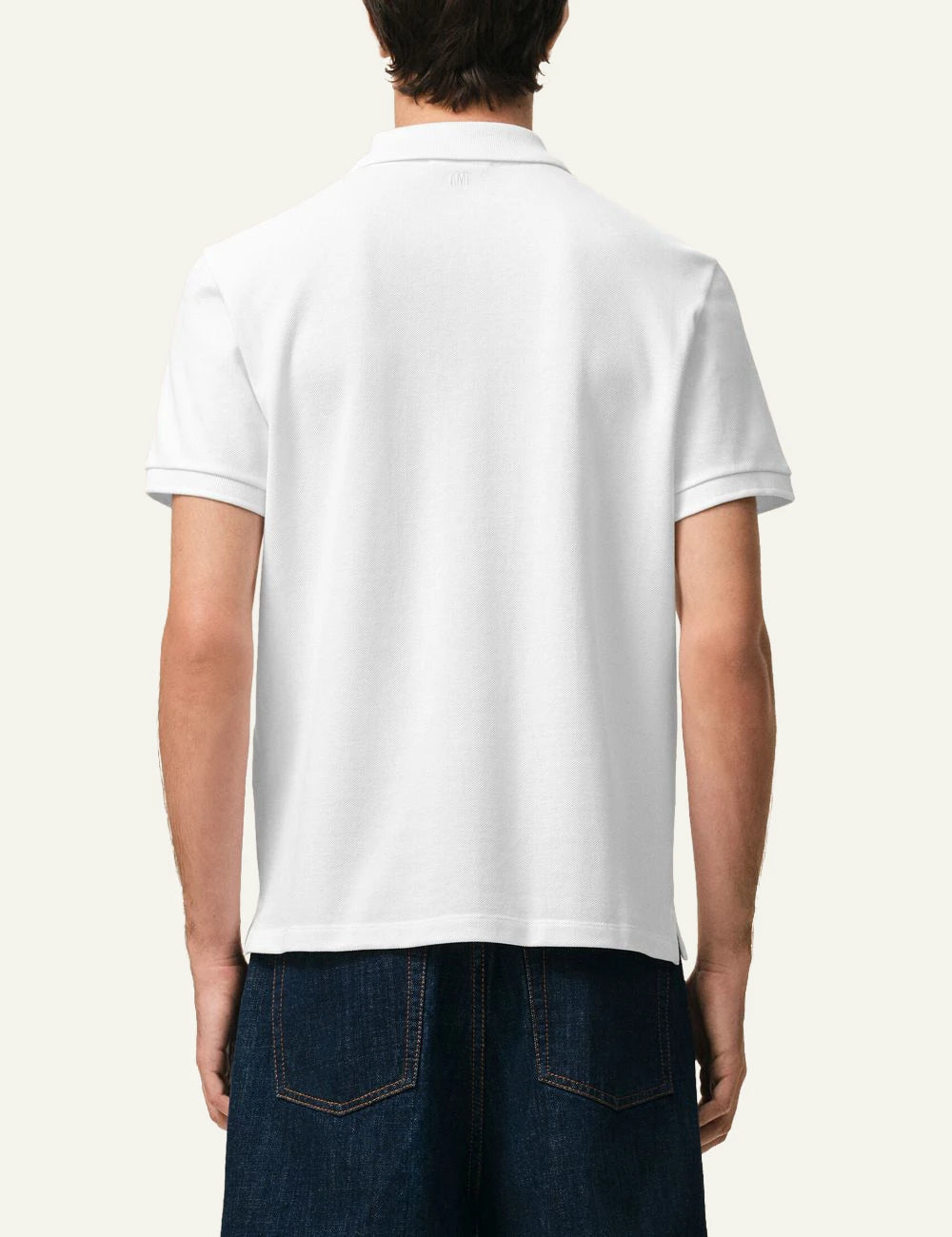 Ami Paris ADC polo shirt white back view