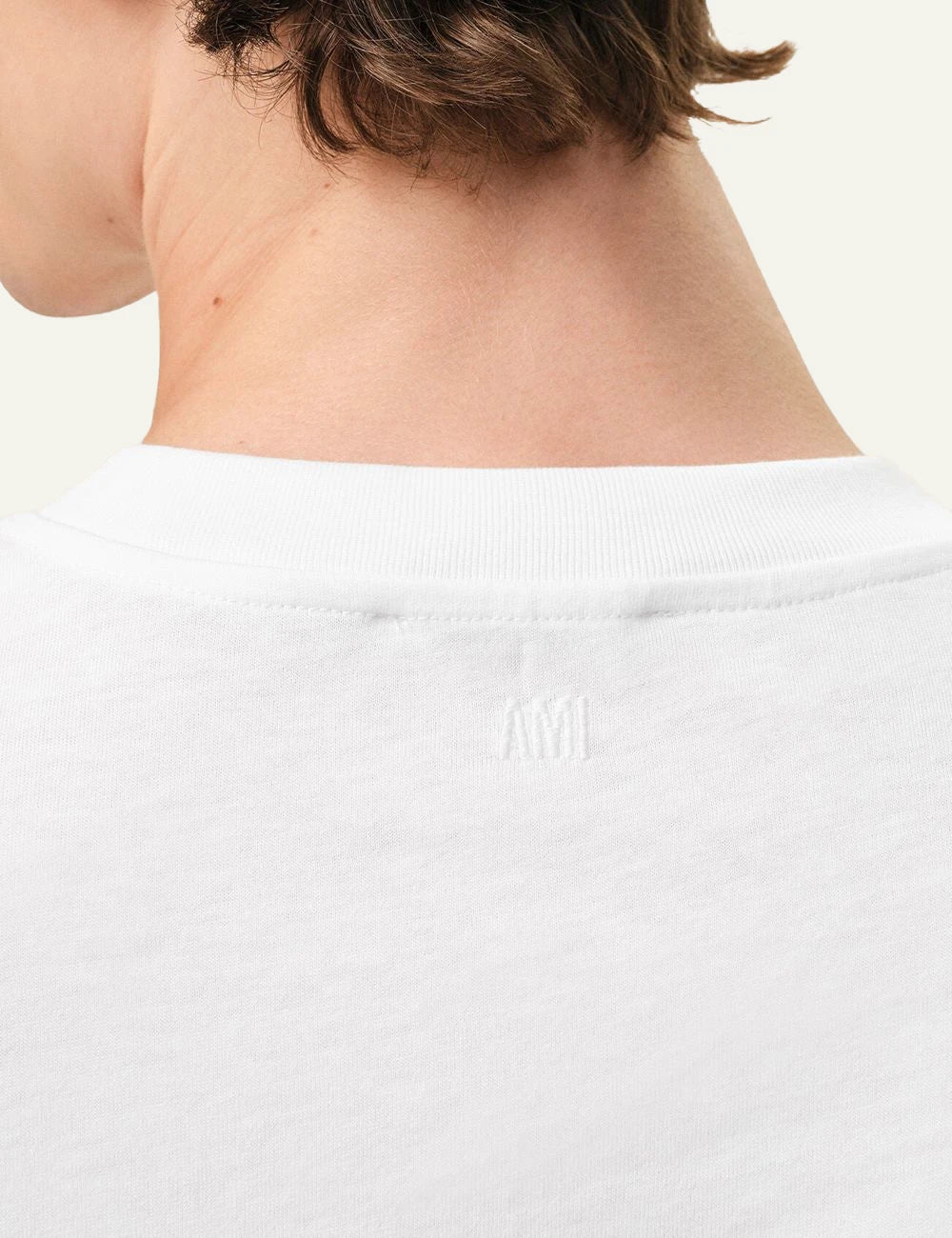 Ami Paris ADC t-shirt white back neckline logo detail