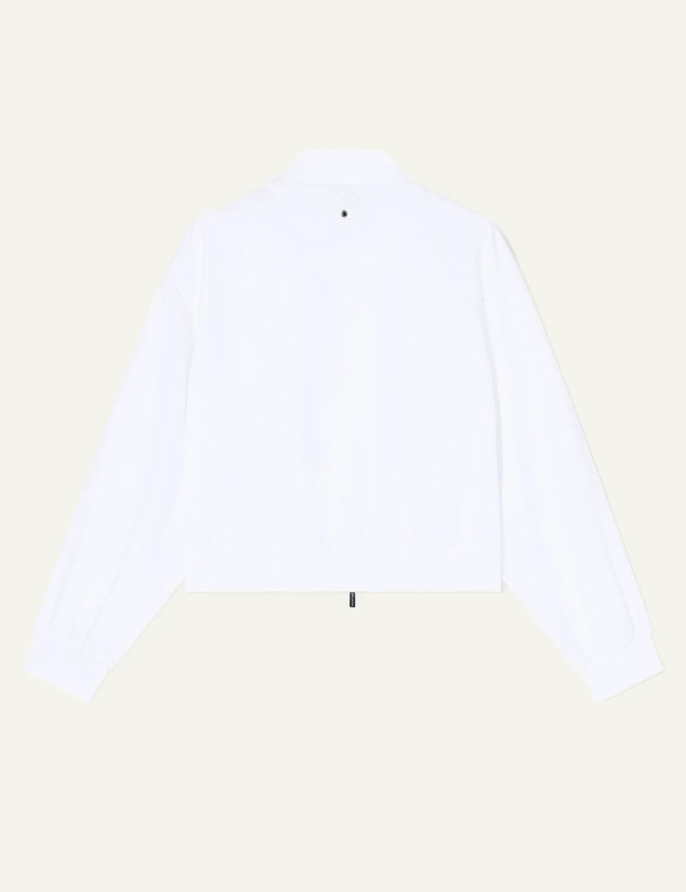 armani exchange linen twill blouson sand back view
