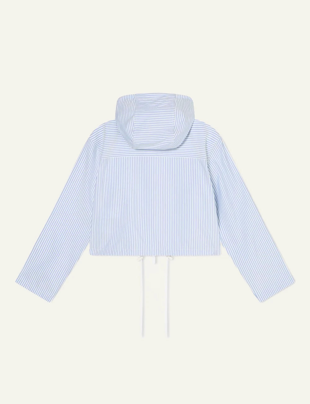 armani exchange galazio rige cropped hood jacket back view