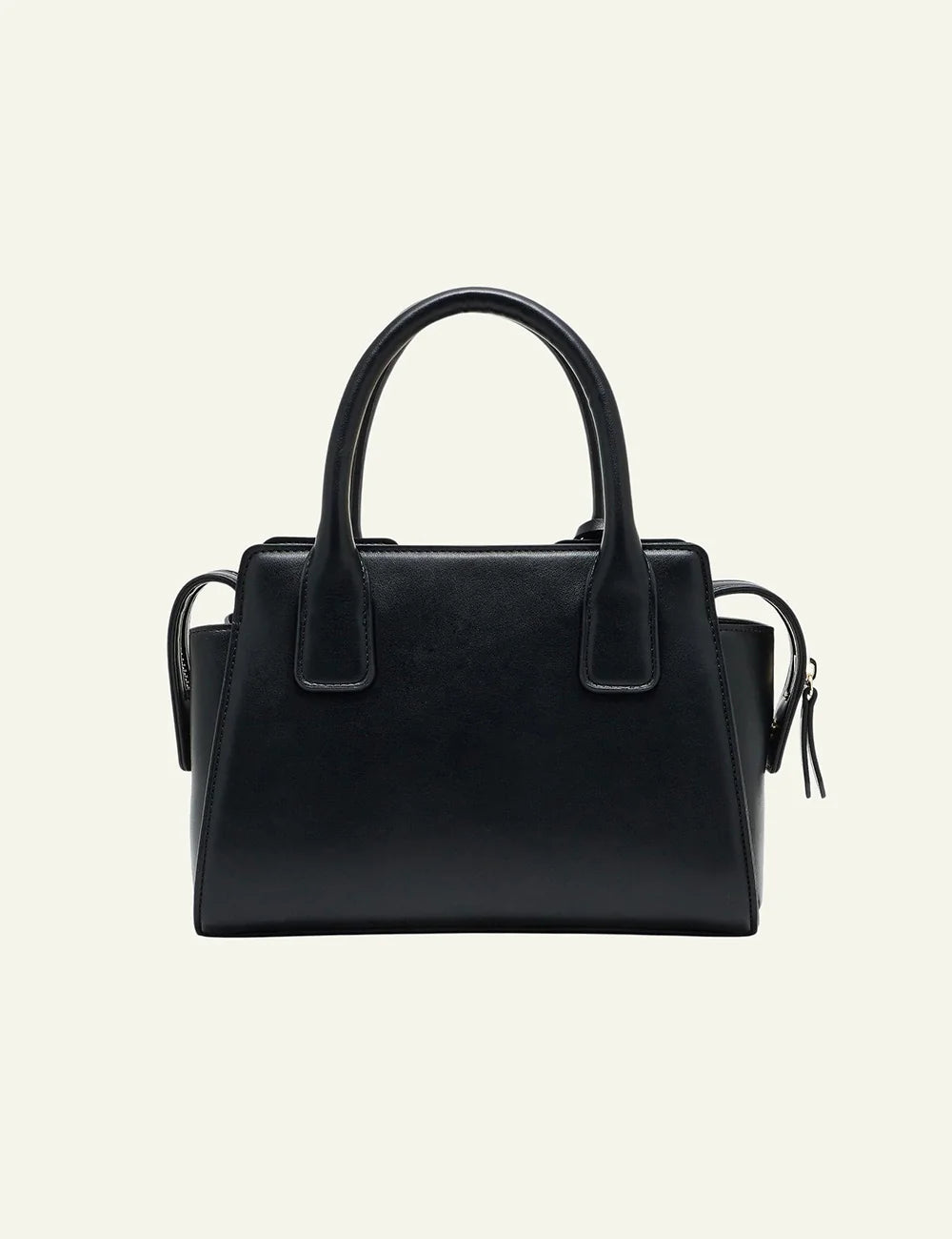 Armani Exchange tote bag black top handles back view