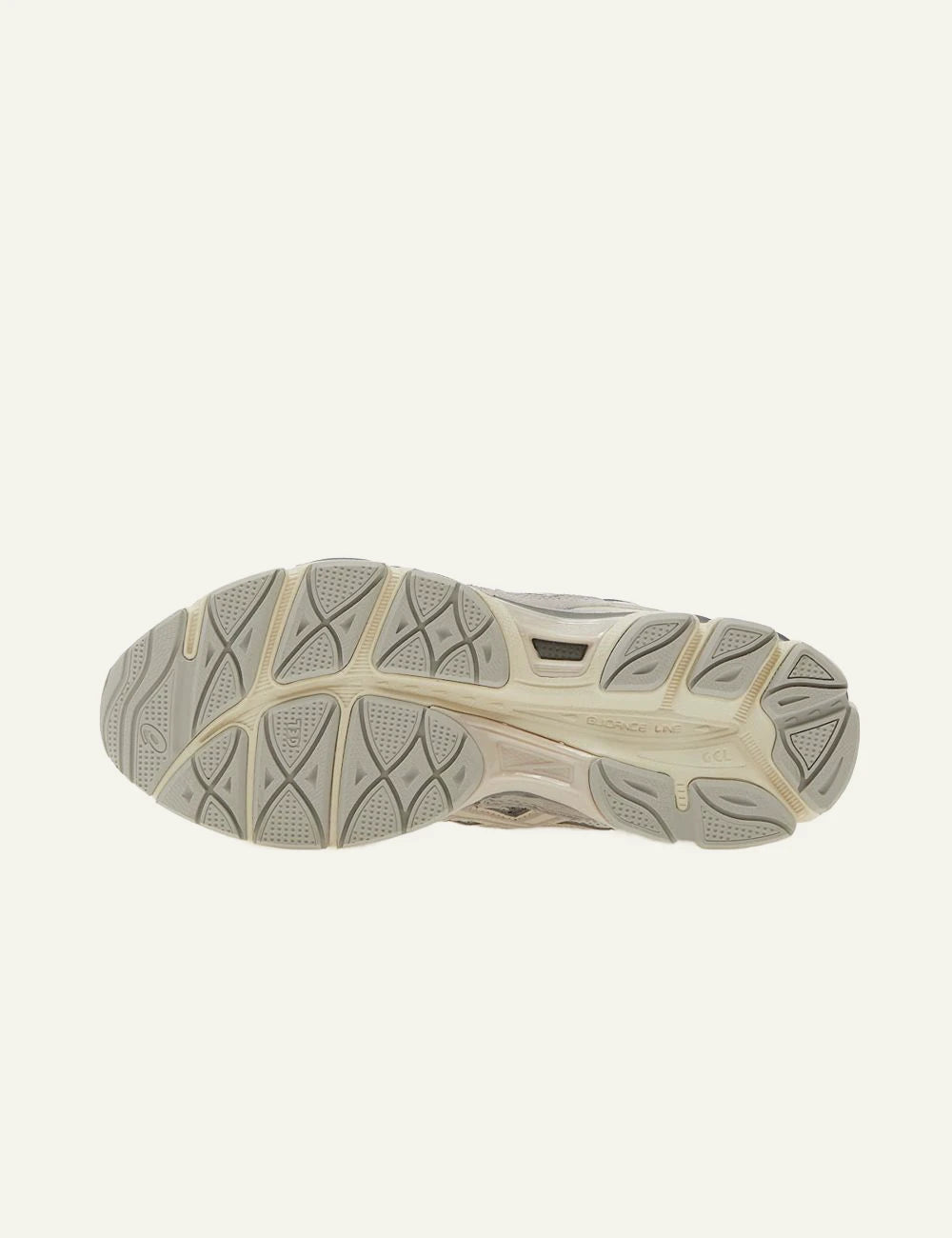 Asics GEL-NYC sneaker off white grey sole view