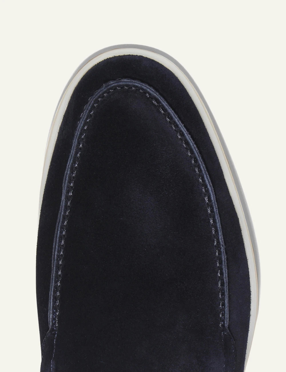 Aurelien Yacht loafers suede navy top deatail view