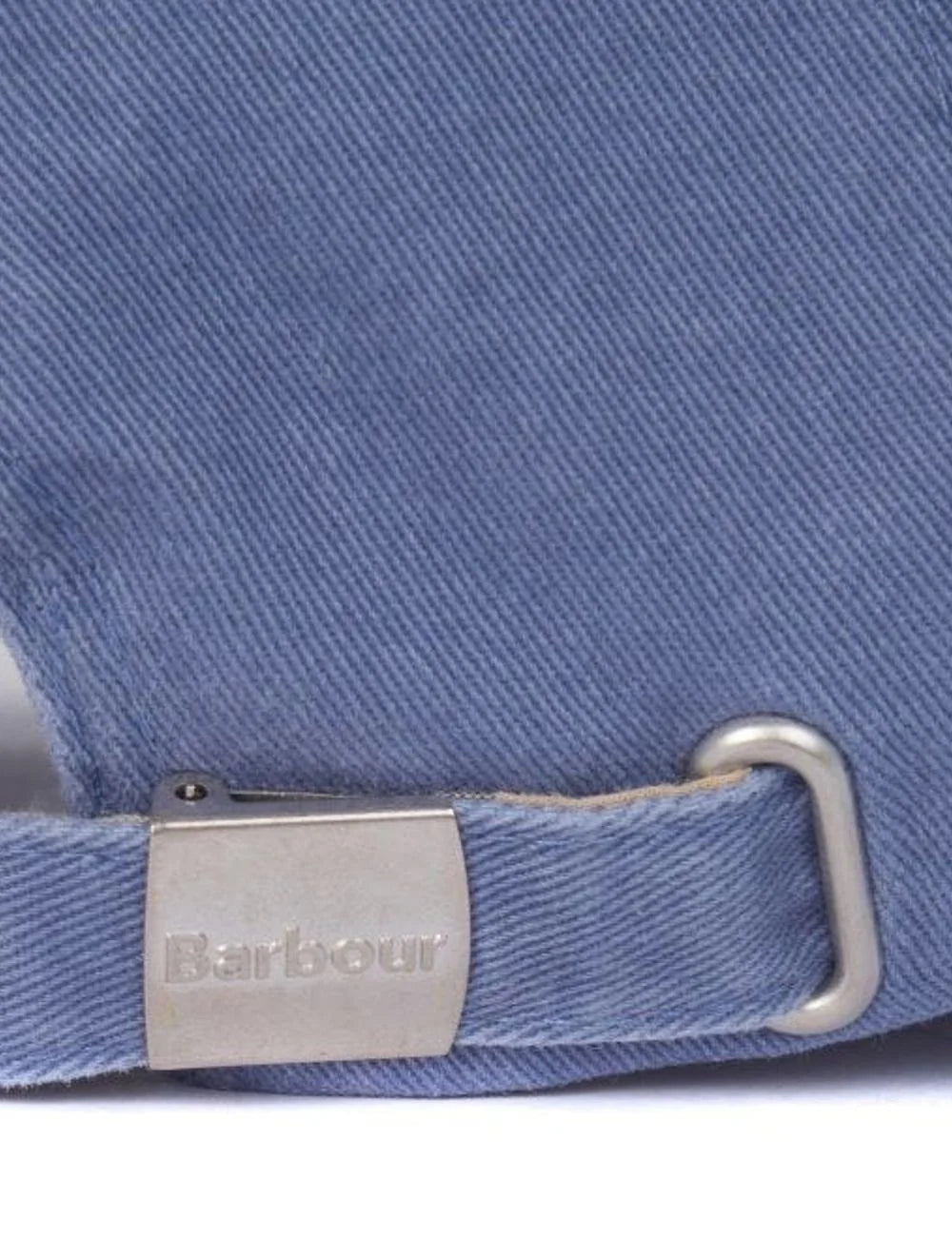 barbour cotton baseball cap blue back view