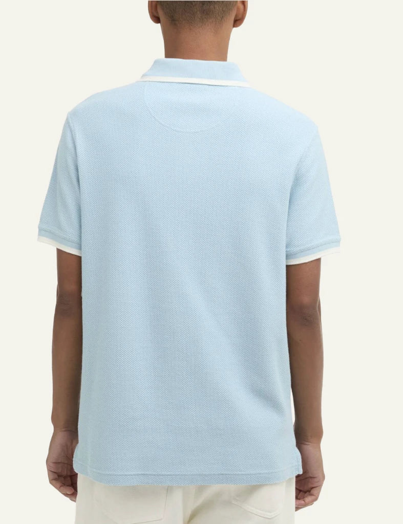 barbour polo ferriby mml1532 surf blue back