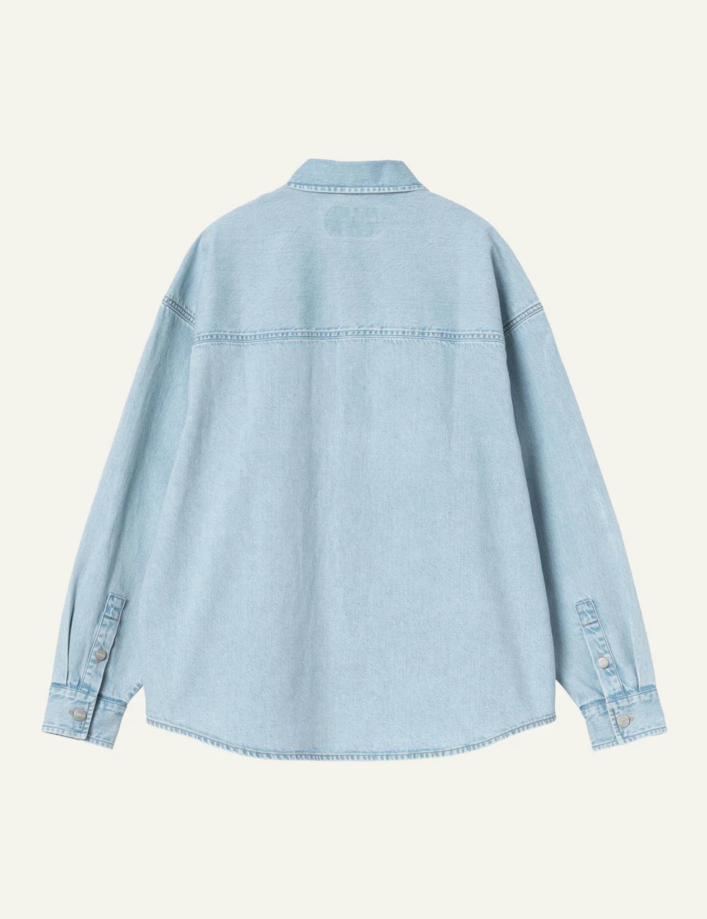 Carhartt WIP Alta Shirt Jacket gynaikeio denim blue stone bleached back view