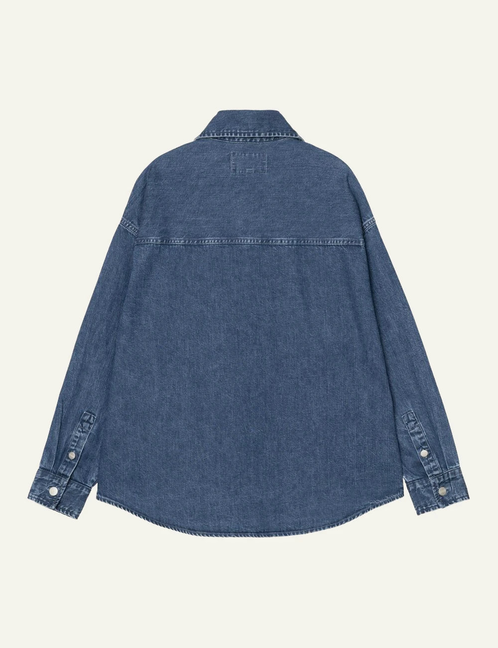 Carhartt WIP Alta Shirt Jacket gynaikeio denim blue stone washed back view