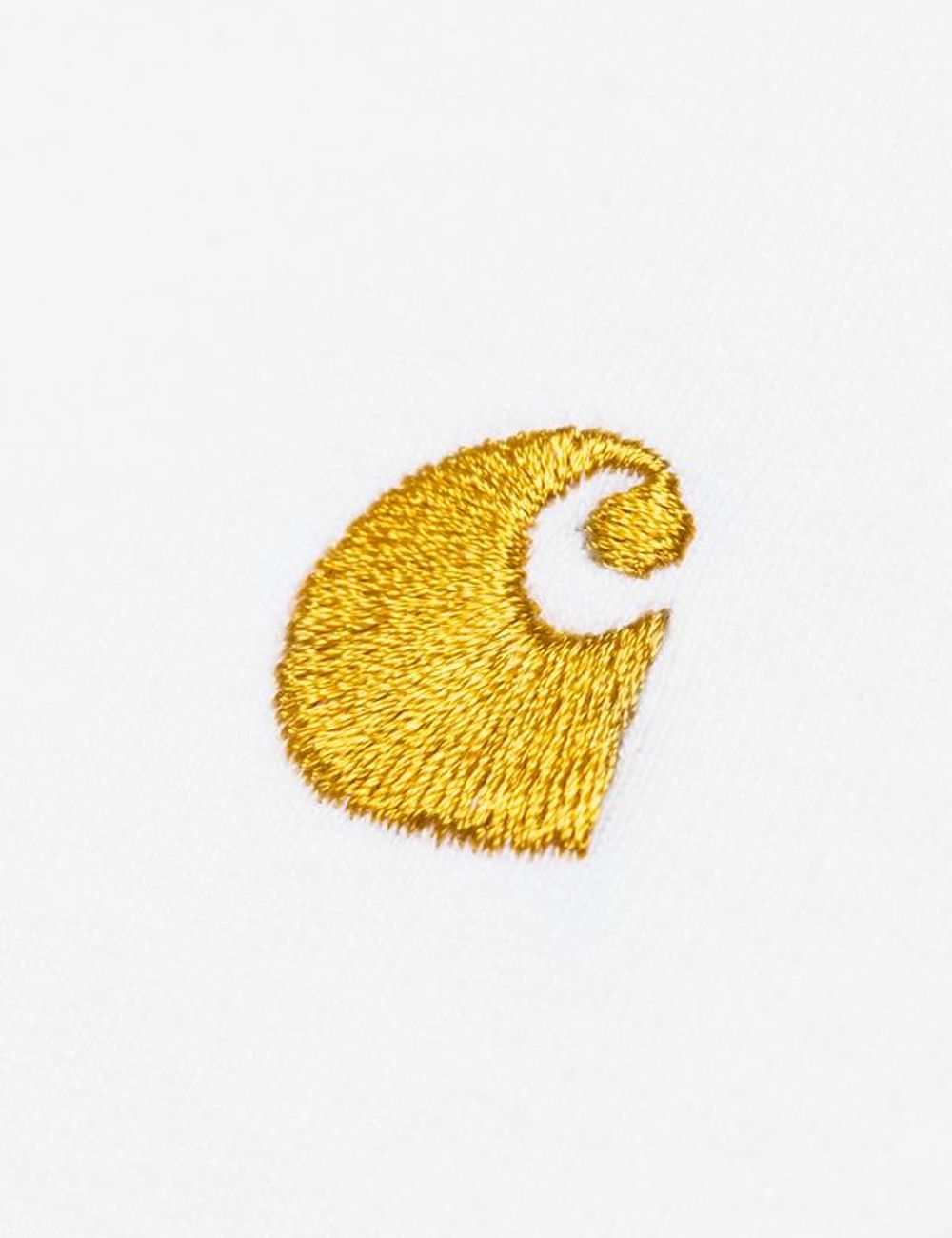 Carhartt WIP classic t-shirt white chest logo front view logo