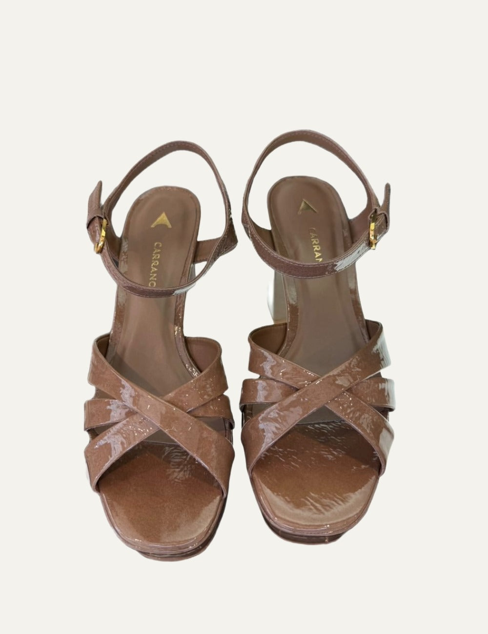carrano_platform_sandals_148213_mocha_patent_leather_front