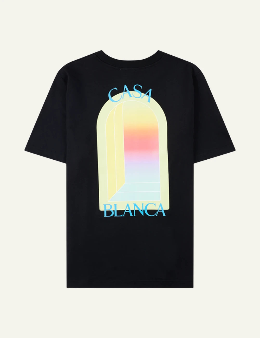 Casablanca L'Arche Classic T-Shirt black back view