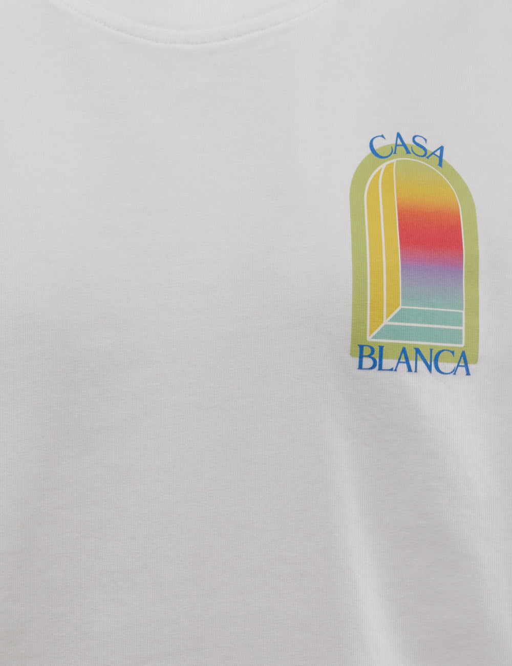 Casablanca L'Arche Classic T-Shirt white chest logo detail